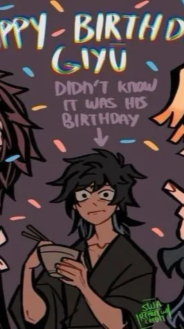 ai character: Giyuu birthday  background