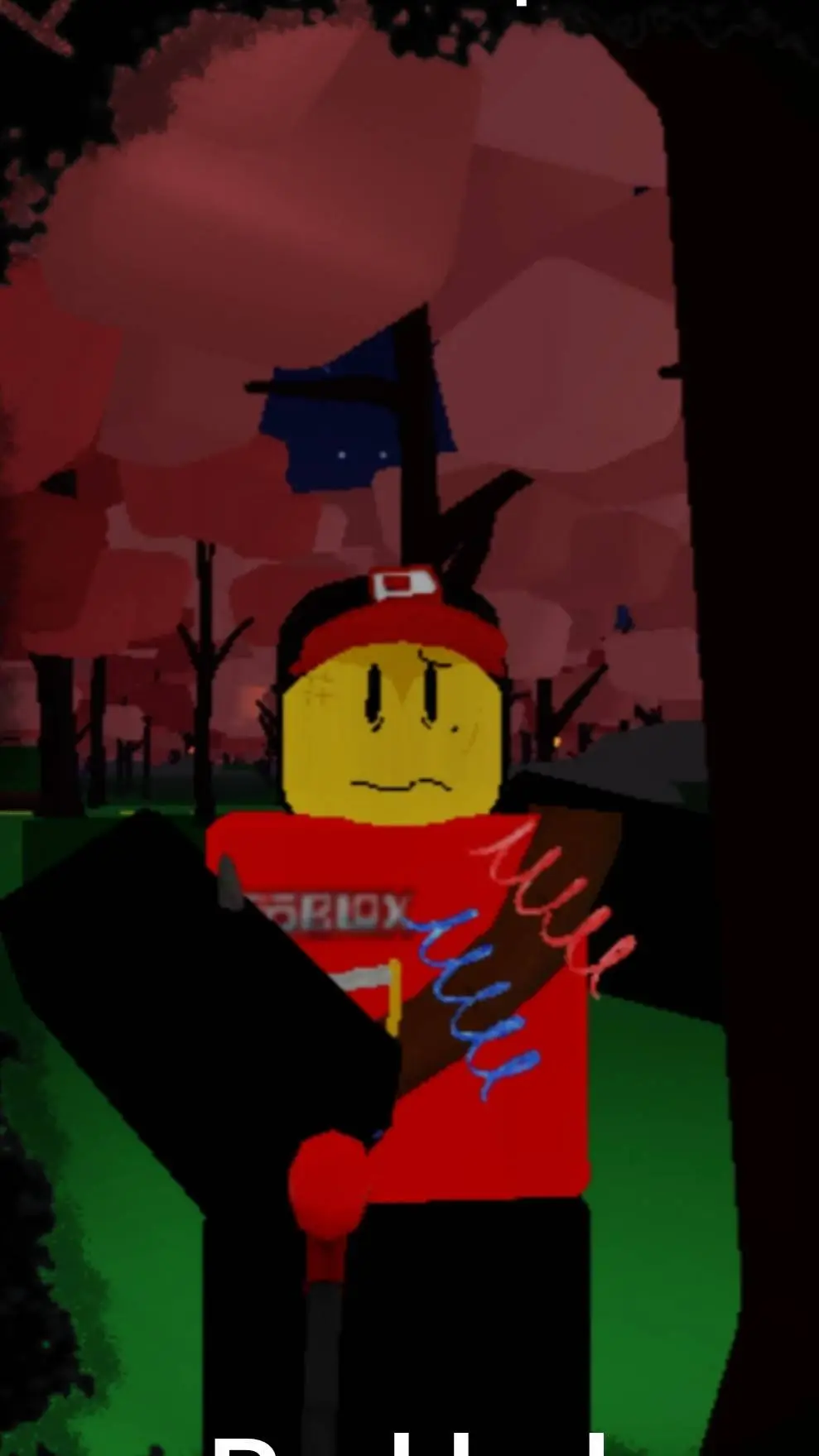 ai character: red bob background