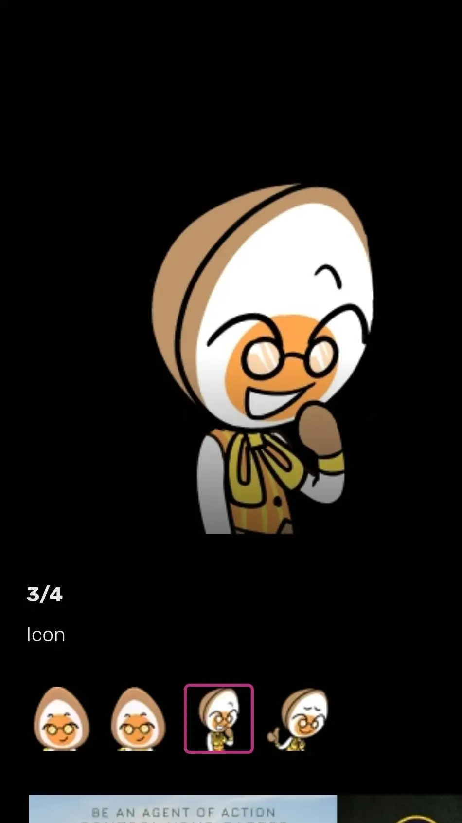 ai character: circus trio  background