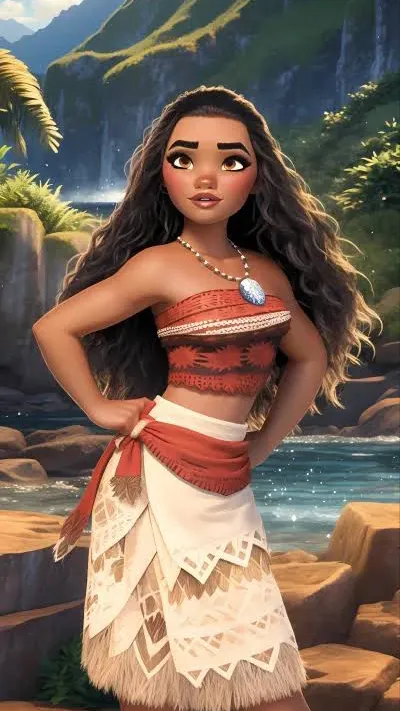 ai character: Moana  background
