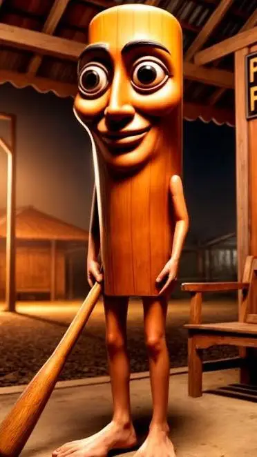 ai character: Tung tung sahur background