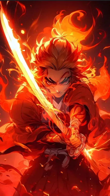 ai character: Demon slayer  background