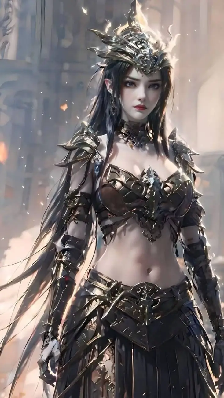 ai character: Queen Medusa  background