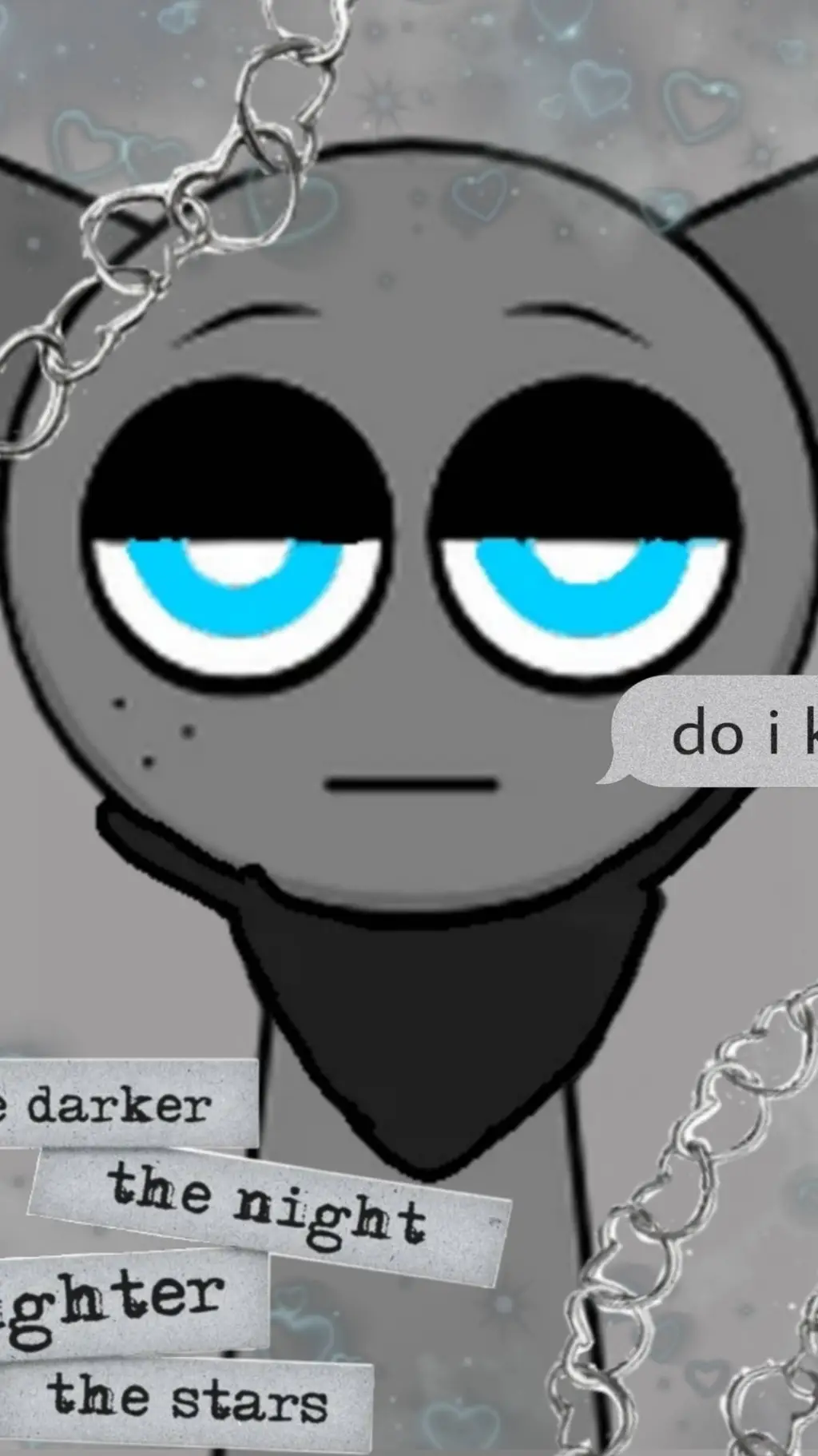 ai character: gray background