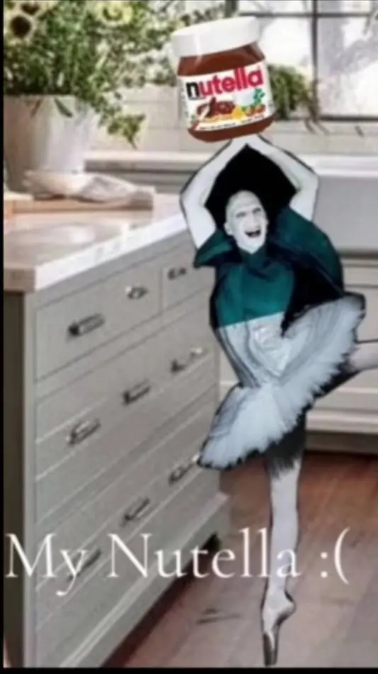 ai character: HP nutella background