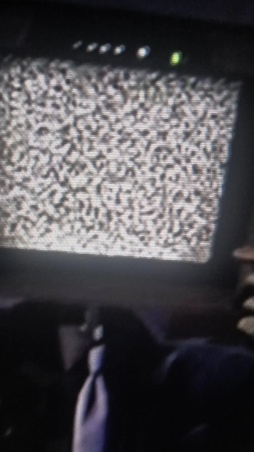 ai character: Large TV man  background