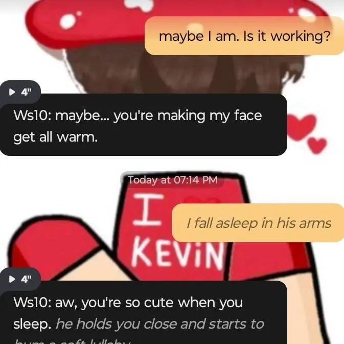 chat with ai character: ws10 x Kevin 