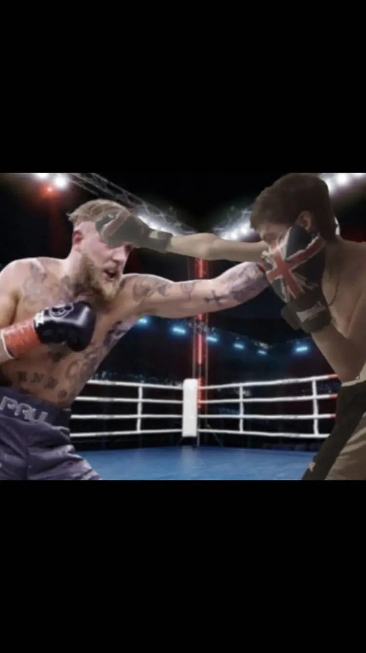 ai character: JAKE PAUL VS TOMO  background