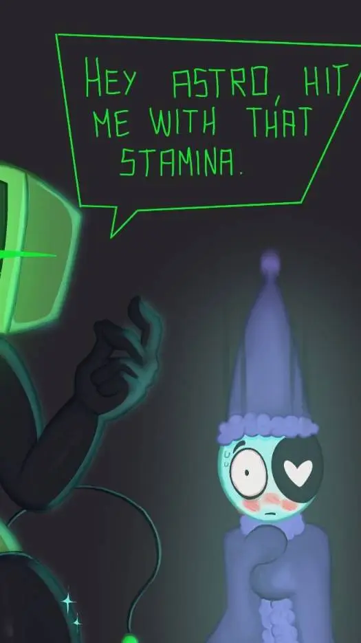 ai character: Astro and Vee background