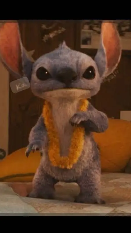 ai character: Stitch  background
