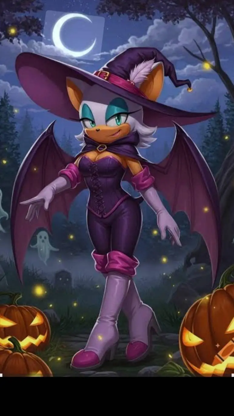 ai character: Rouge bruja  background