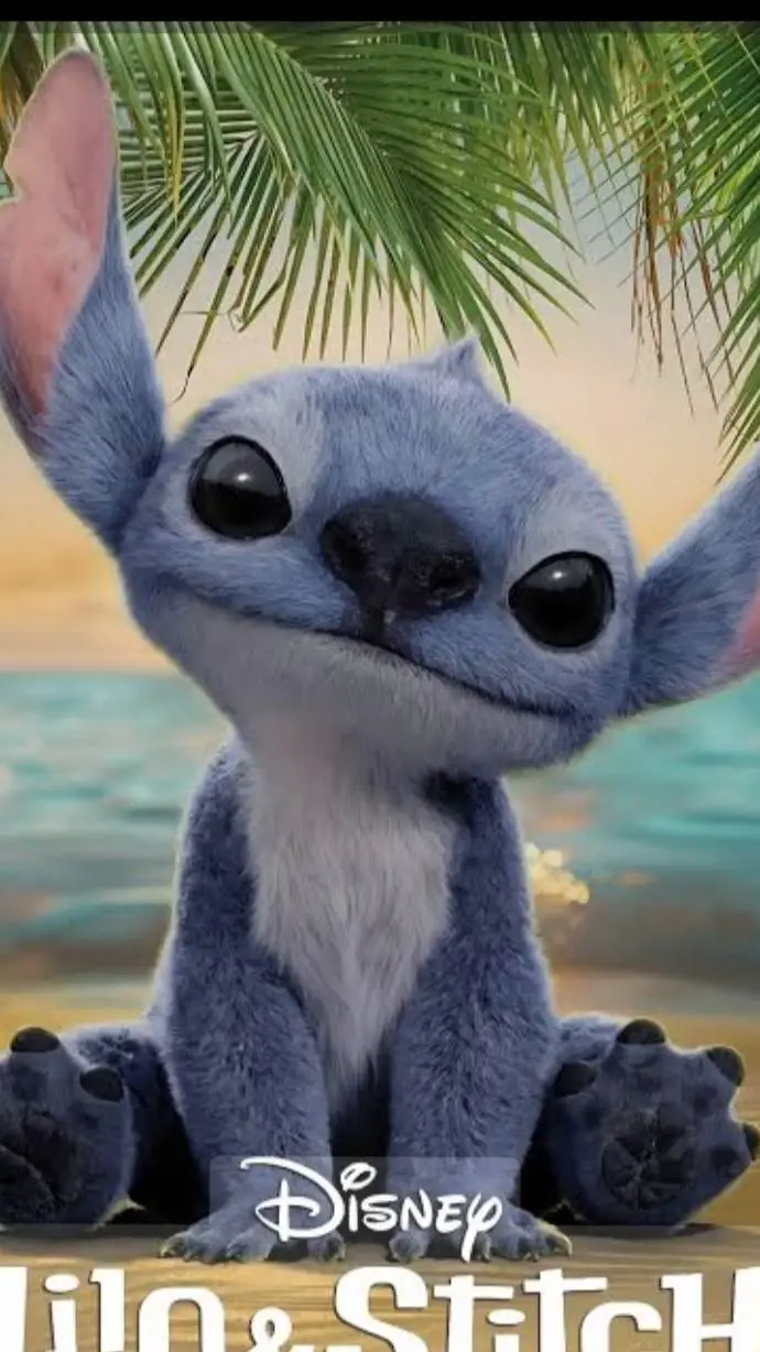 ai character: Stitch  background