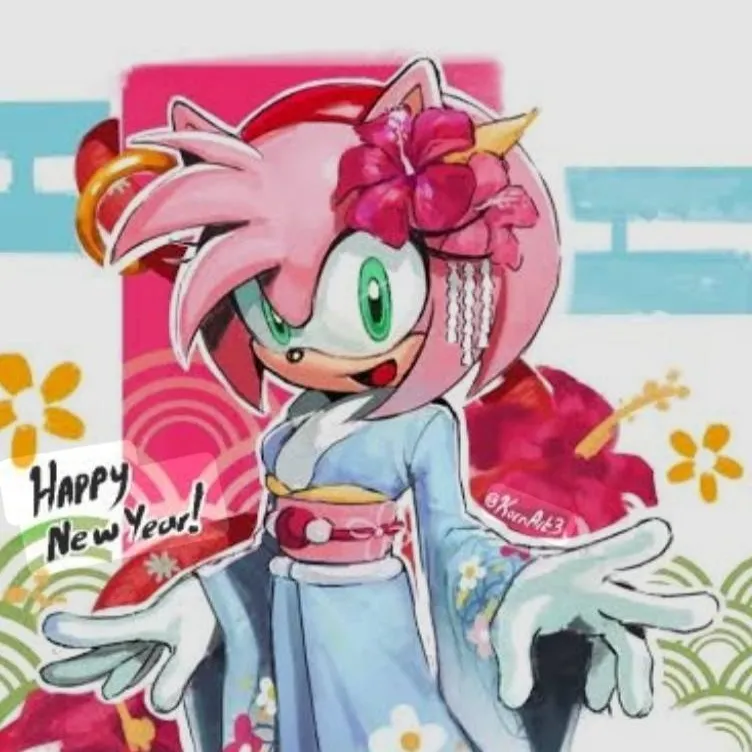 chat with ai character: Amy rose año nuevo