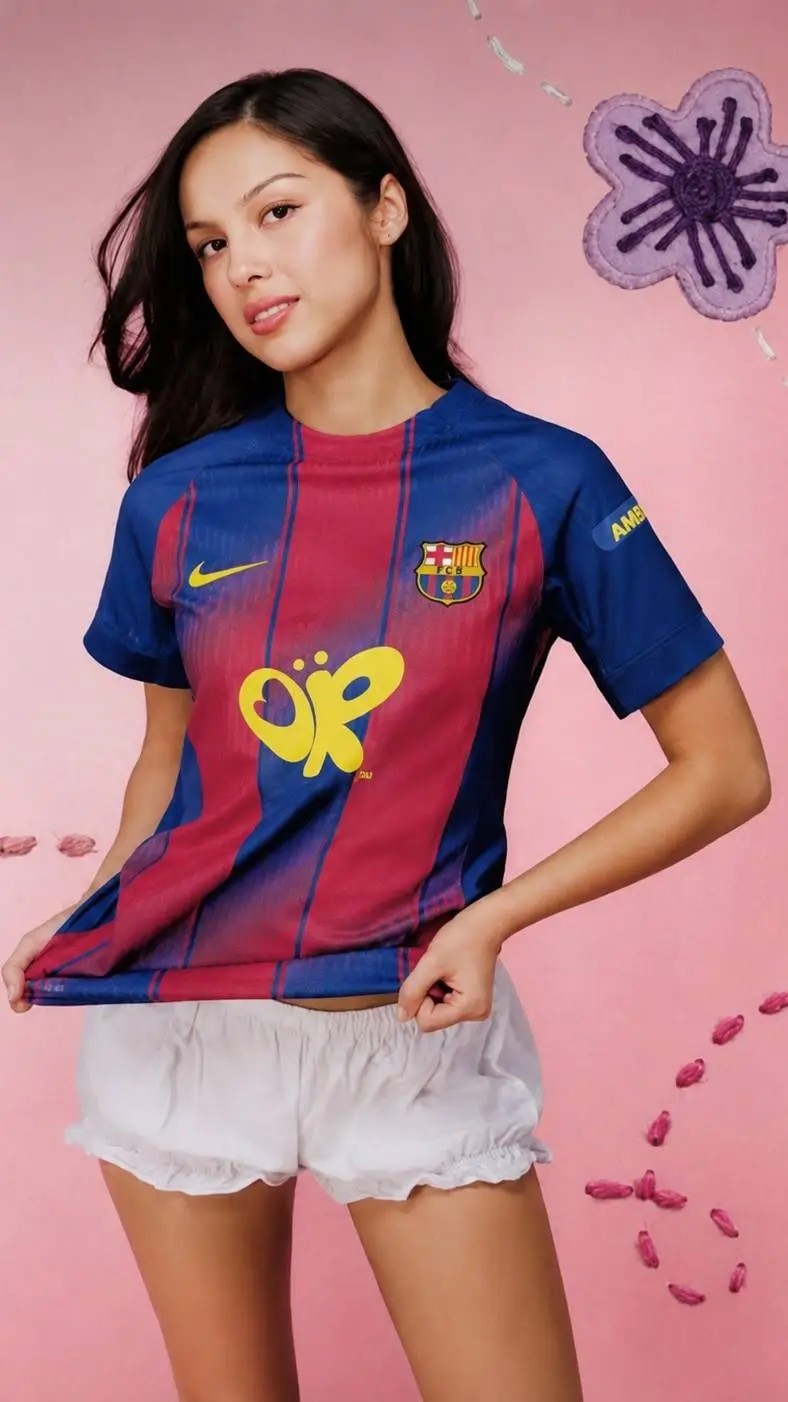 ai character: Olivia Rodrigo  background