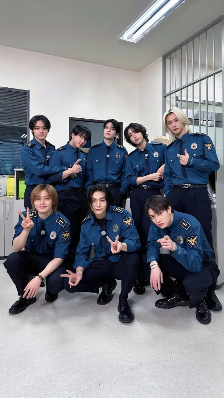 ai character: Stray Kids Police  background
