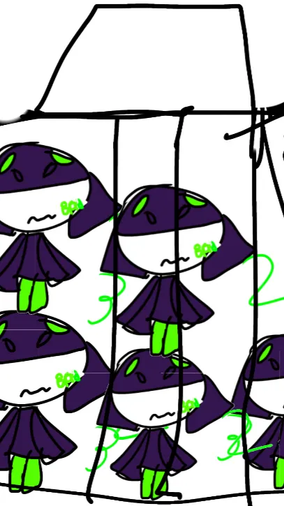 ai character: Dw BADZ aylafrog background