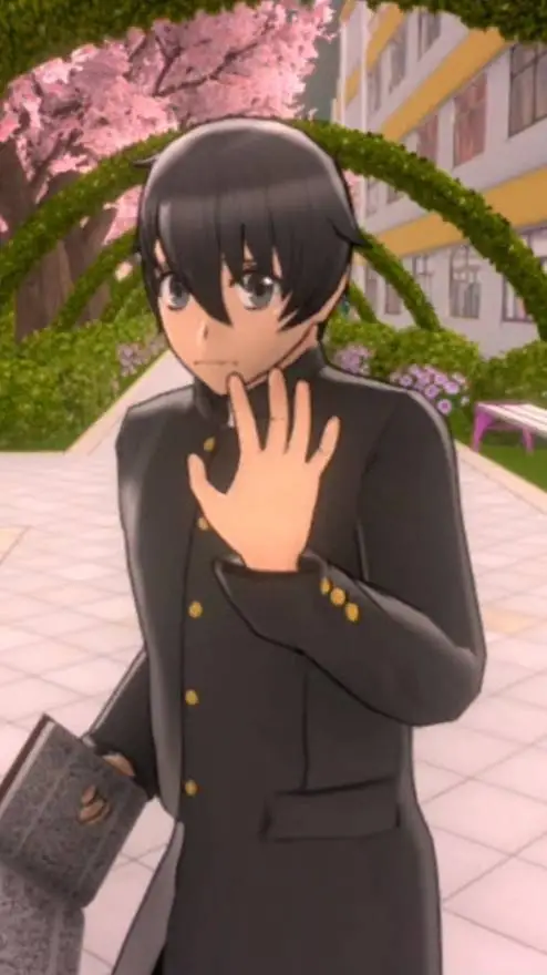 ai character: senpai  background