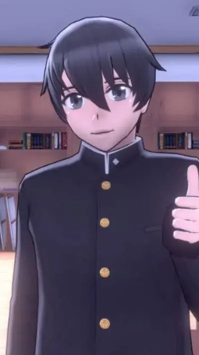 ai character: senpai  background