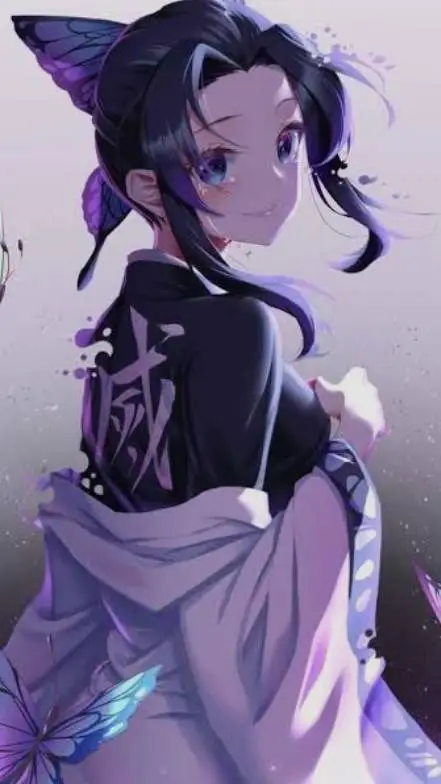 ai character: 🦋Shinobu Kochou🦋 background