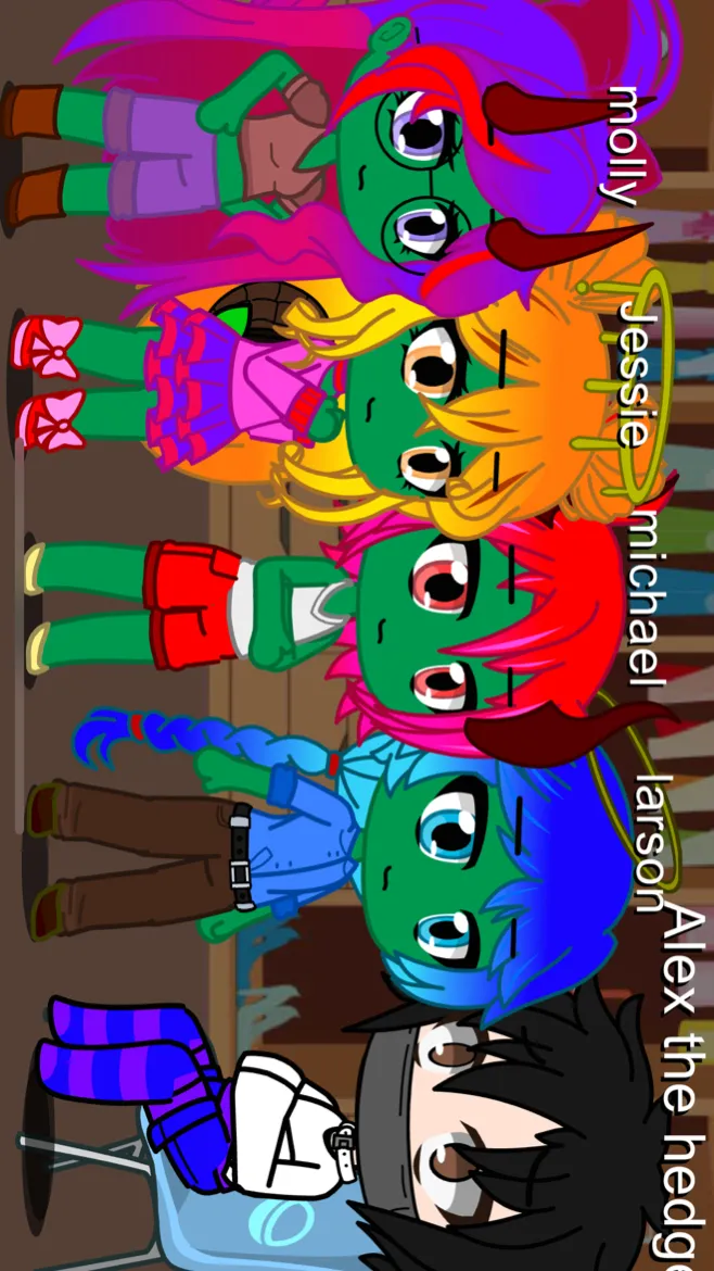 ai character: Larson and bro&sis background