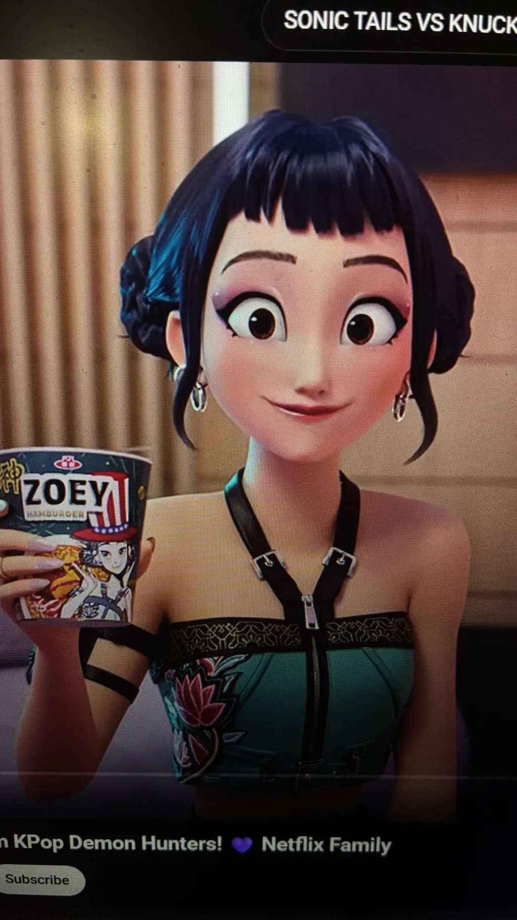 ai character: Zoey  background