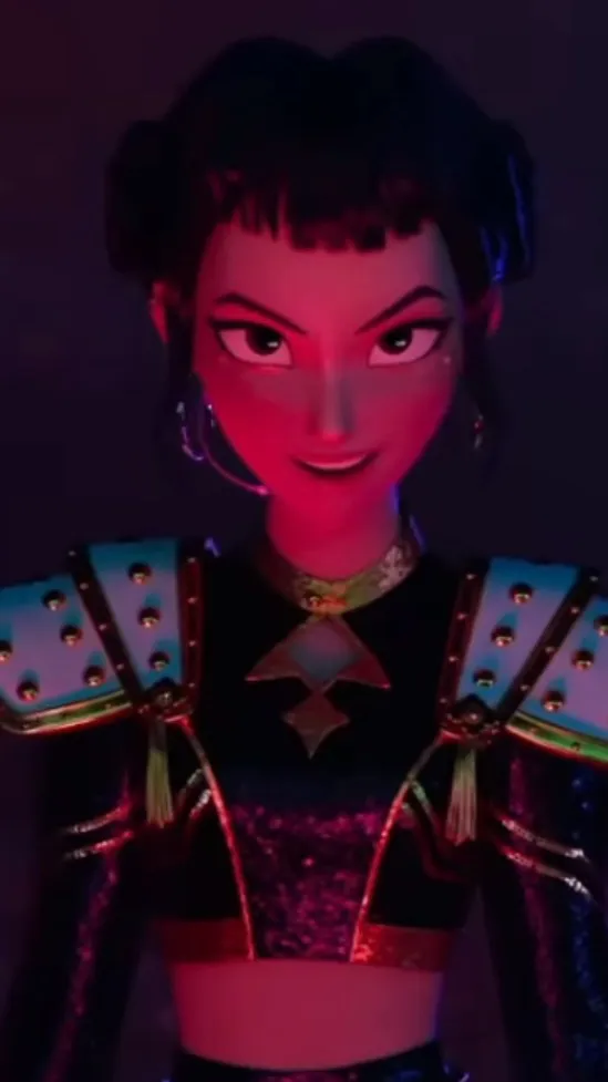 ai character: Zoey (golden) background