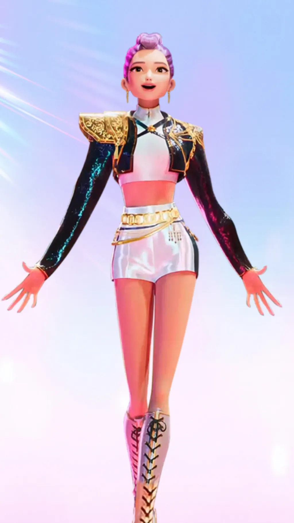 ai character: Rumi (golden) background