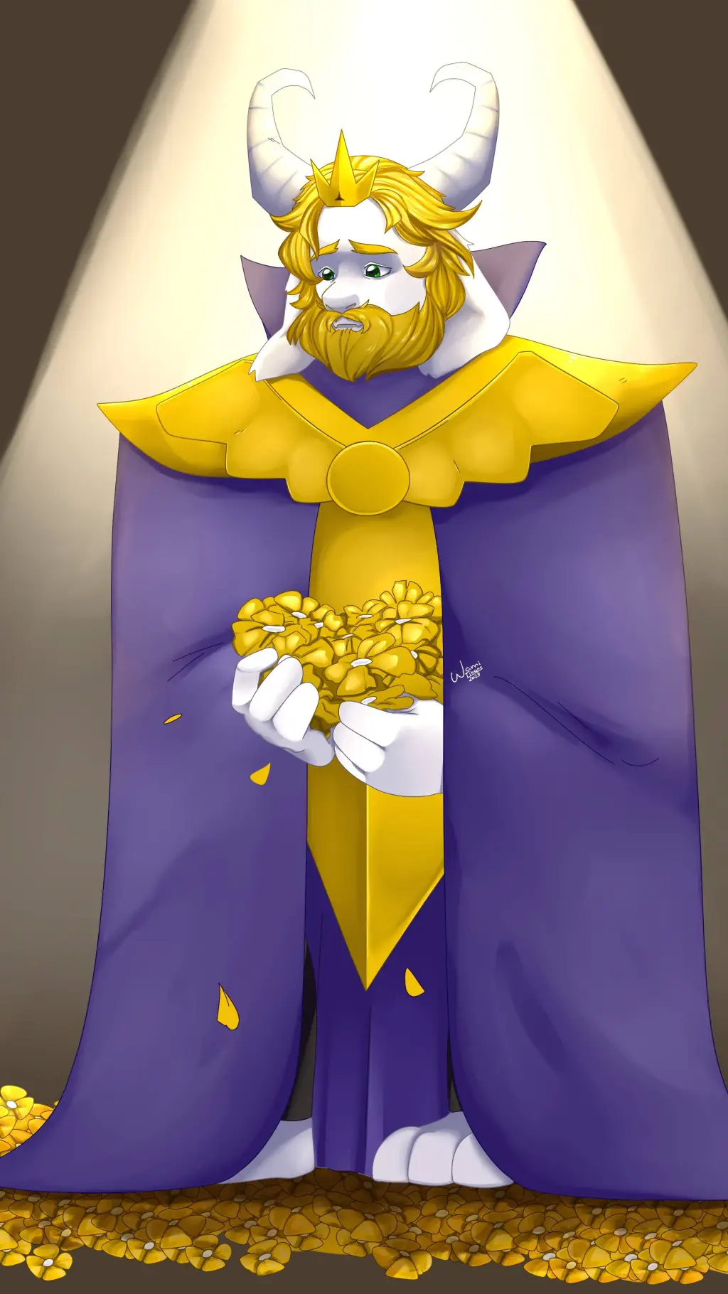 ai character: Asgore  background