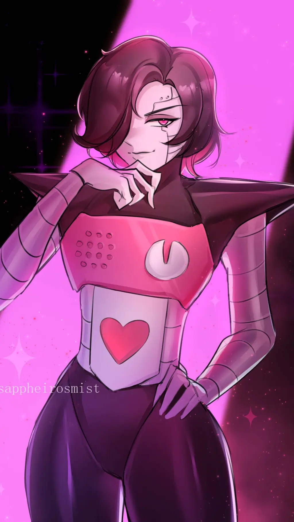 ai character: Mettaton  background