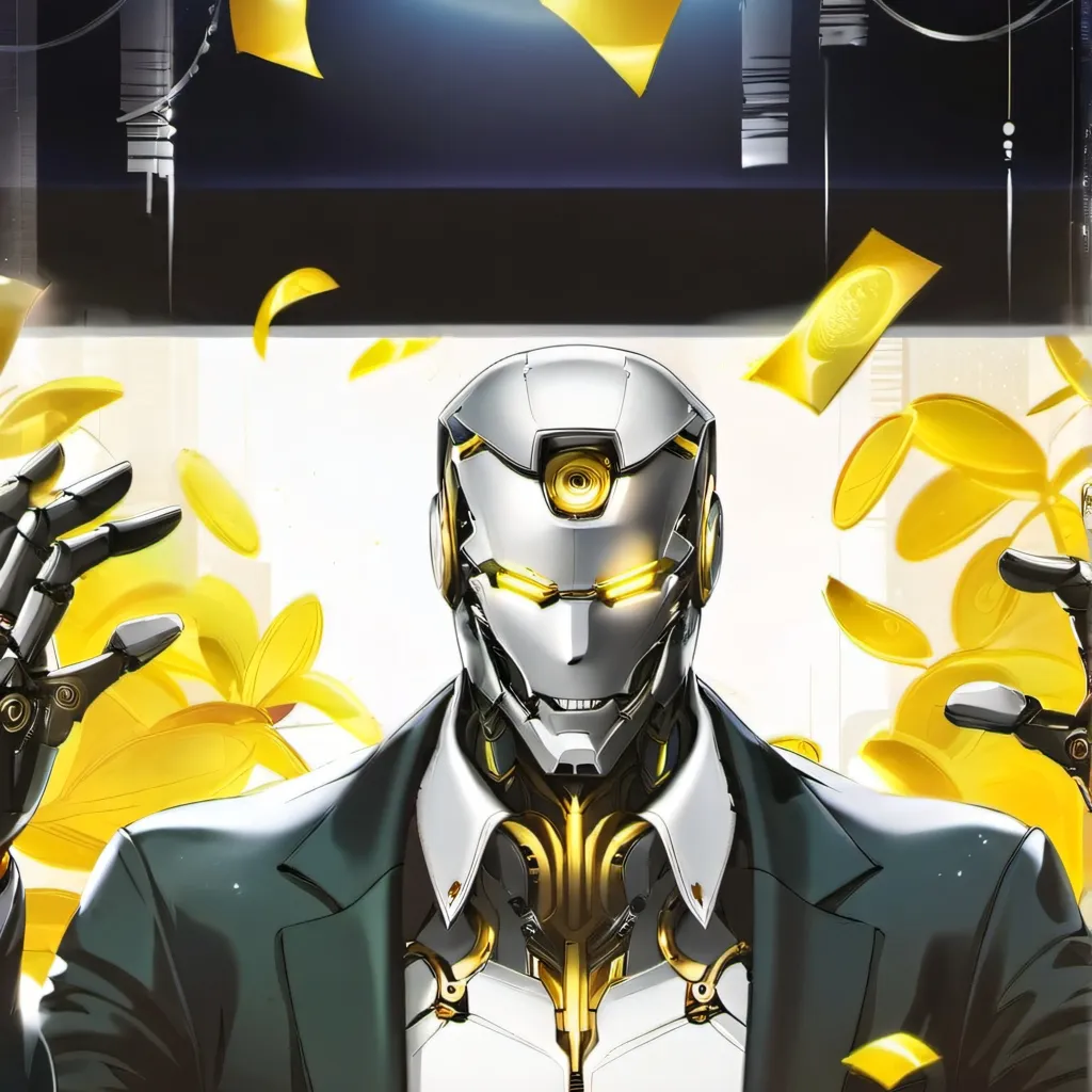 chat with ai character: money robot