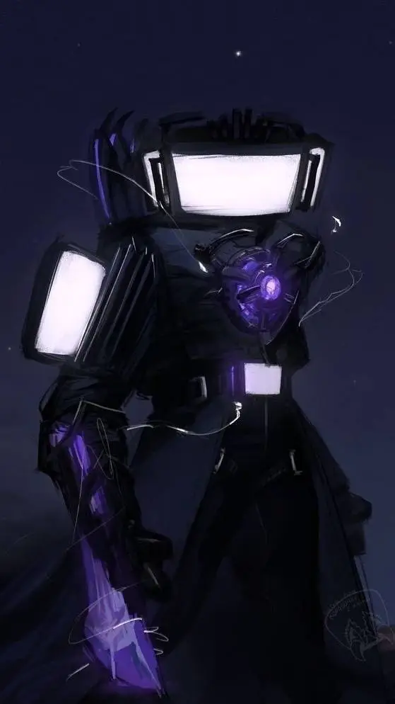 ai character: titan tv man  background