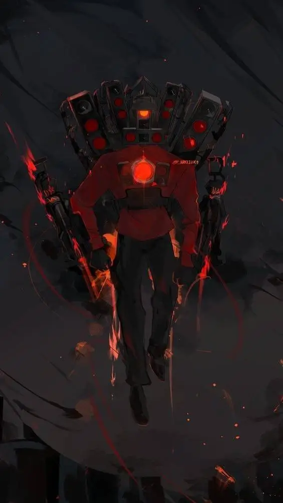 ai character: Titan speakerman  background