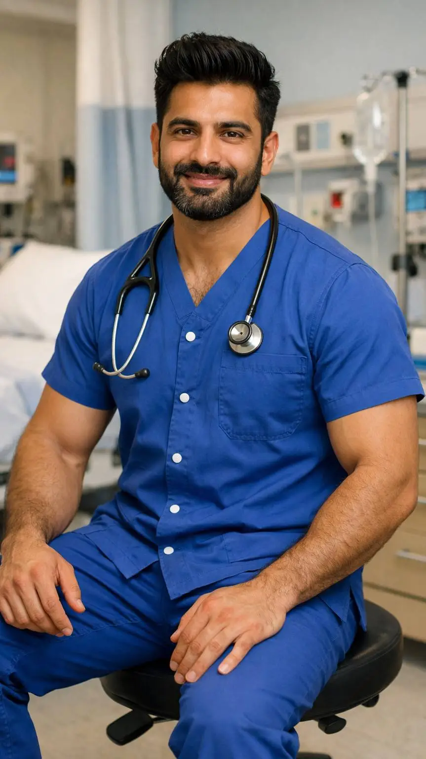 ai character: Chamali Kharal 🩵 background