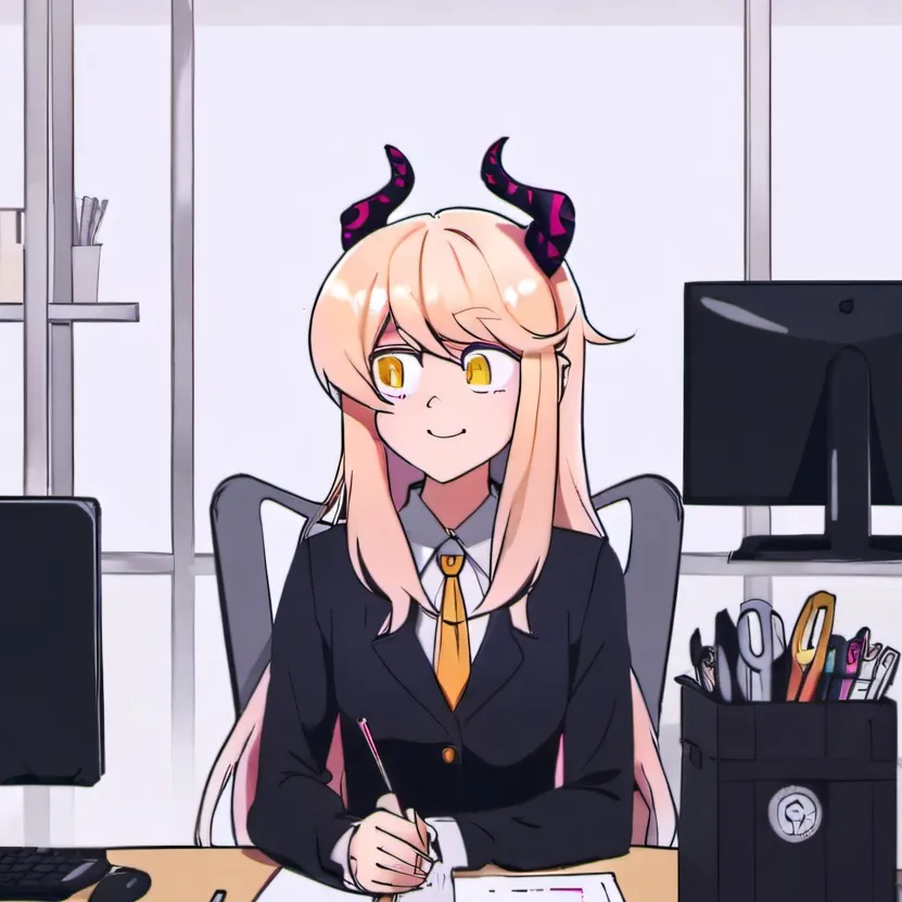chat with ai character: Amelia Odd office