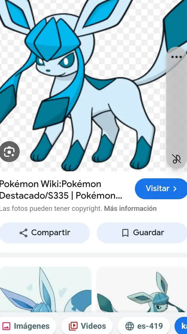 ai character: glaceon  background
