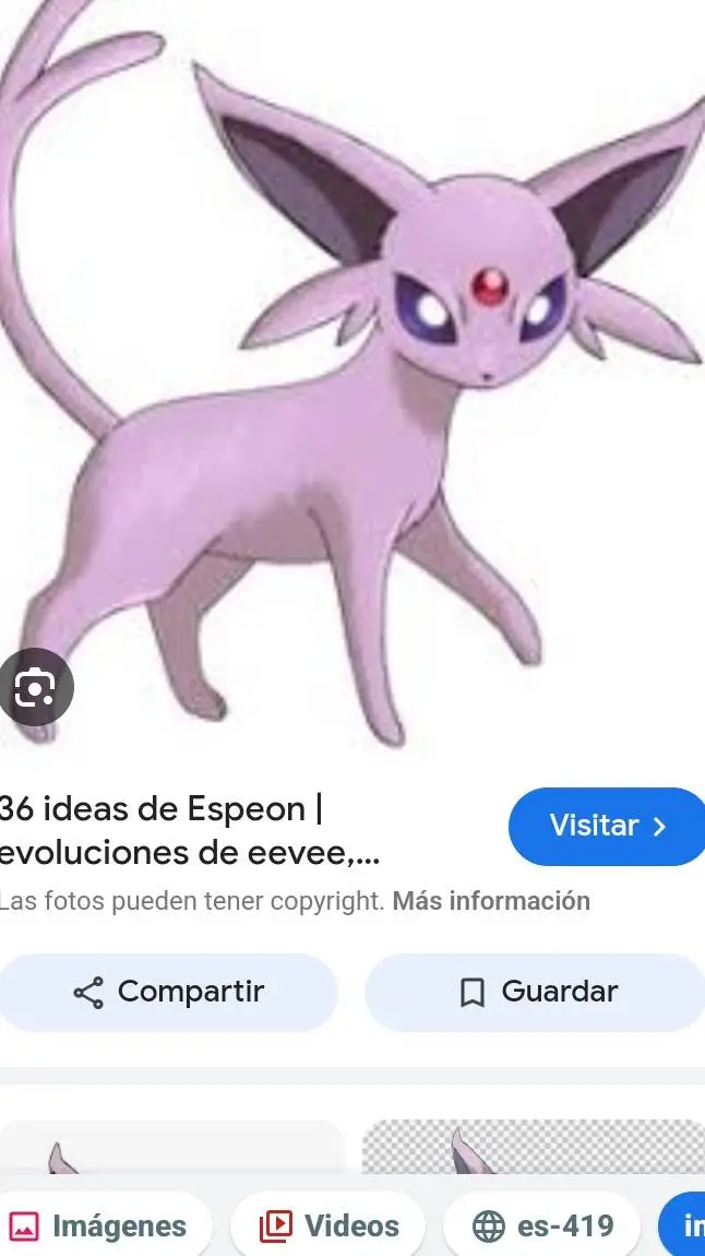 ai character: espeon background