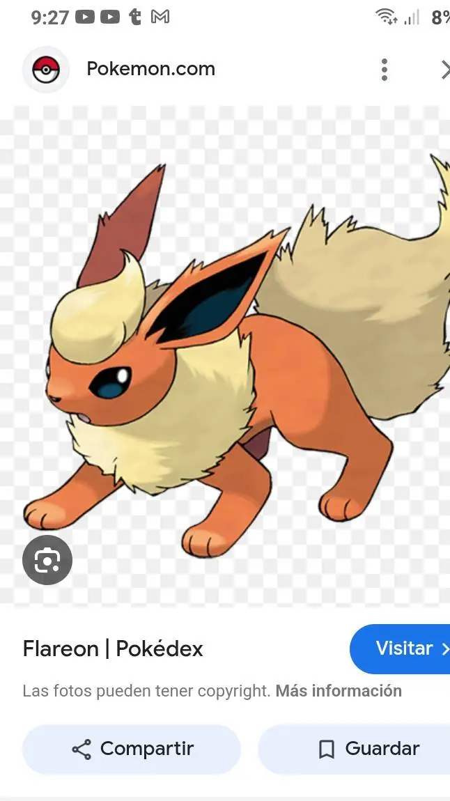 ai character: flareon  background