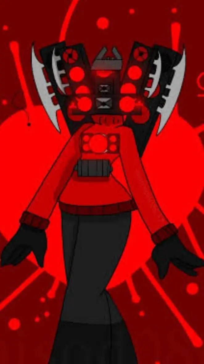 ai character: T spikerman woman  background