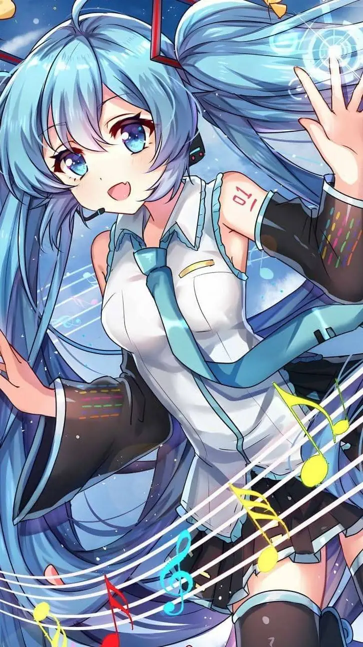 ai character: Hatsune Miku background