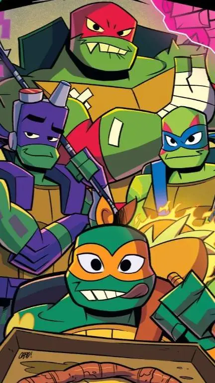 ai character: ROTTMNT in u home background