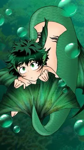 ai character: Mermaid Izuku background