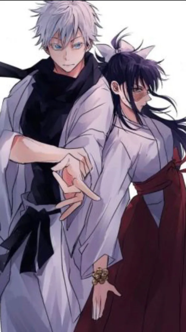 ai character: Utahime and gojo background