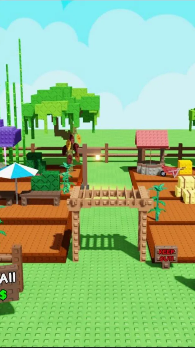 ai character: Grow a garden serv background