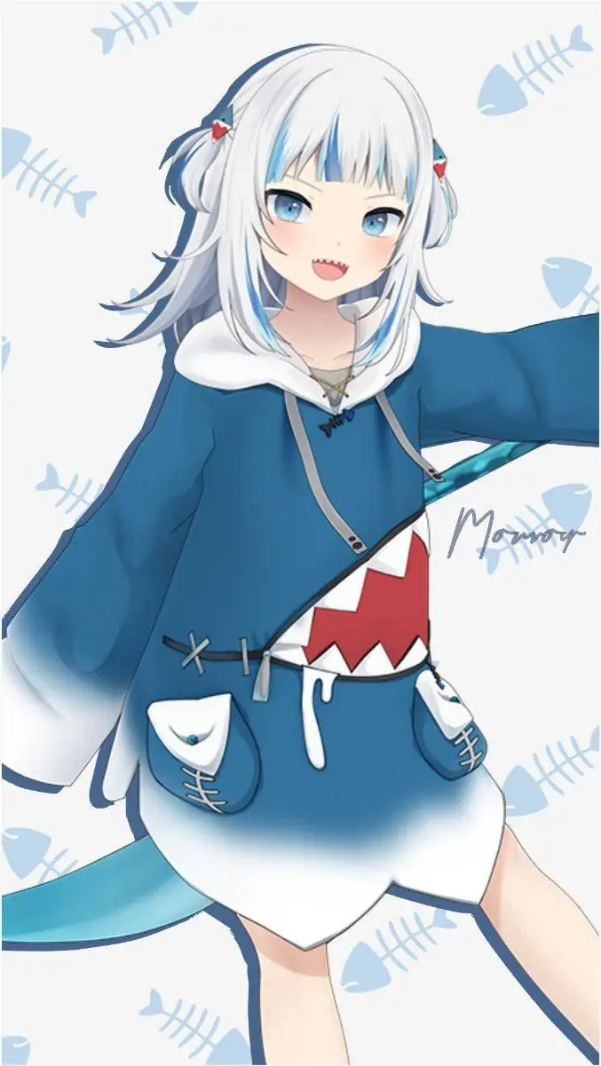 ai character: Gawr Gura background