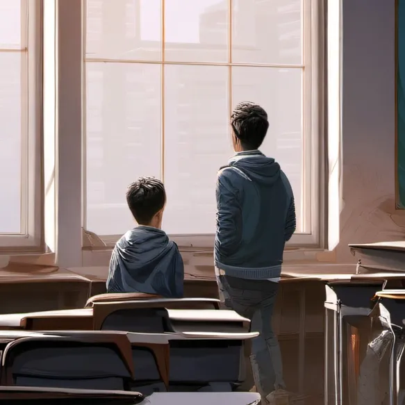 chat with ai character: all boys school