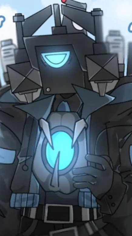 ai character: Titan Cameraman background