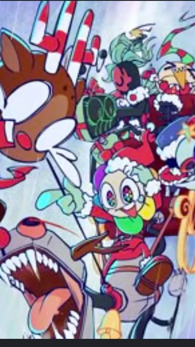 ai character: dandy world [xmas] background
