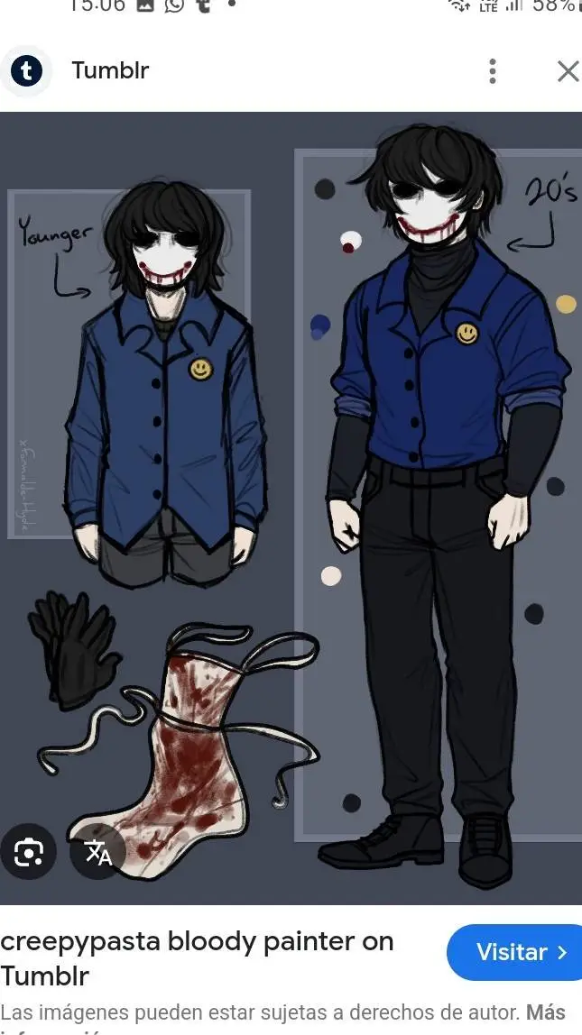 ai character: bloody paiter background