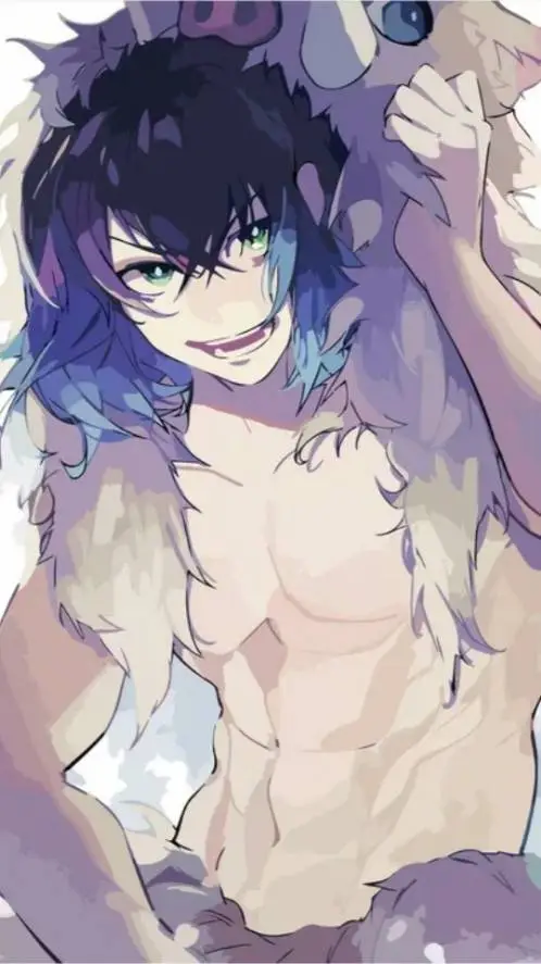 ai character: Inosuke Hashibira🐗 background