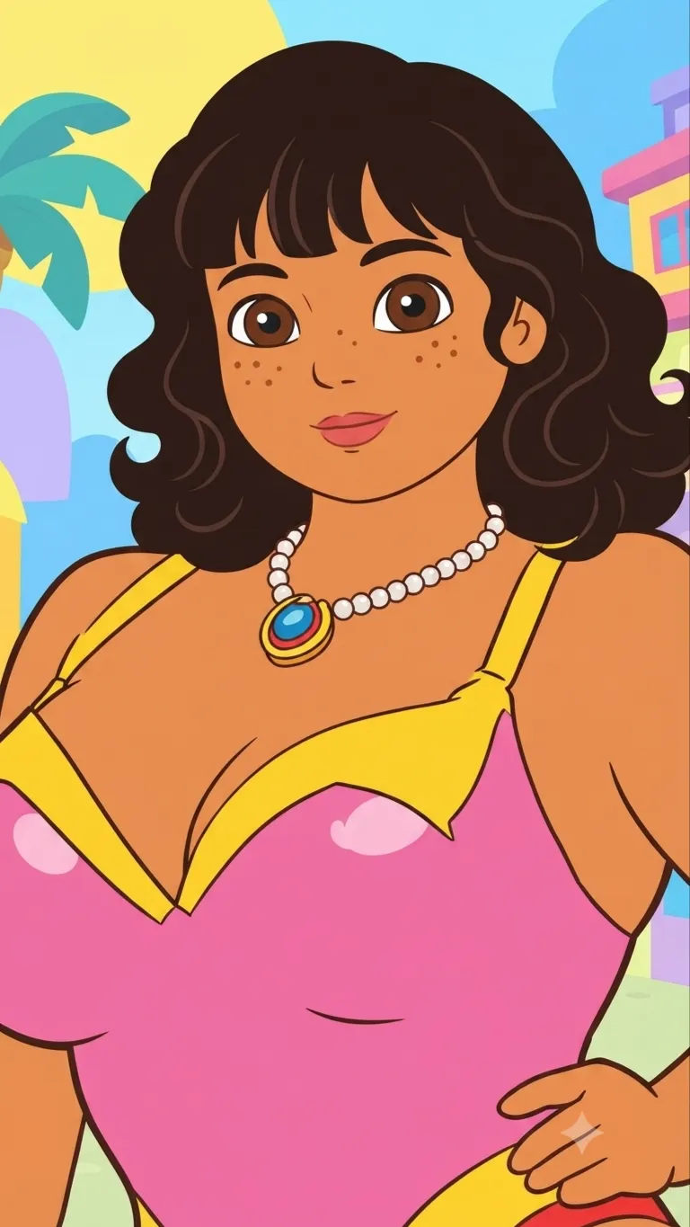 ai character: Lifeguarding Dora background